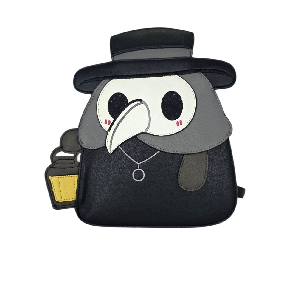 Squishable Doctor Plague Mini Backpack Vegan Leather Adjustable Straps Cartoon